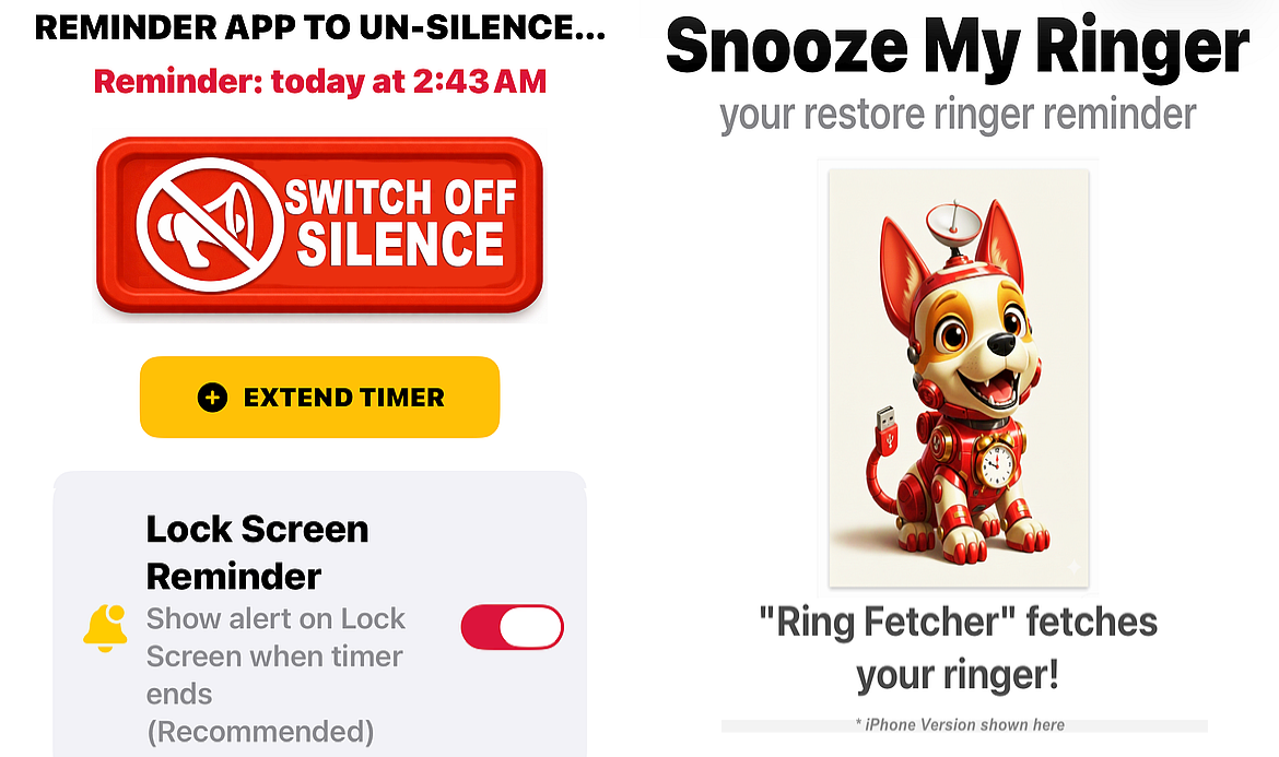 Snooze My Ringer App
