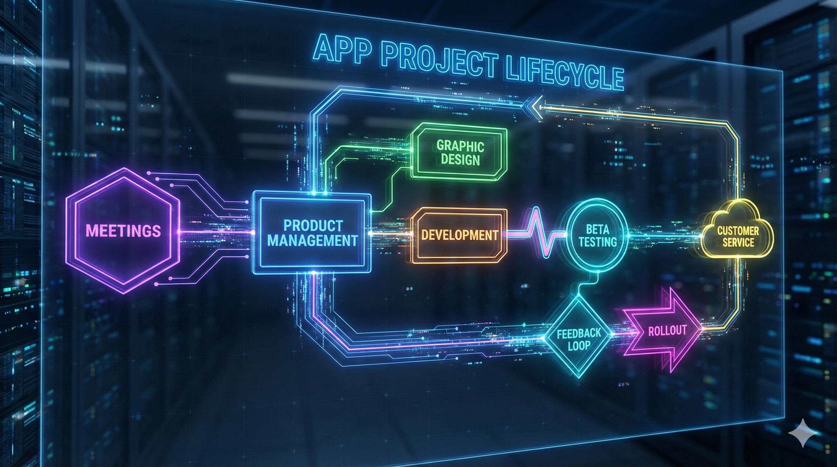 App Development Lifecycle Flowchart